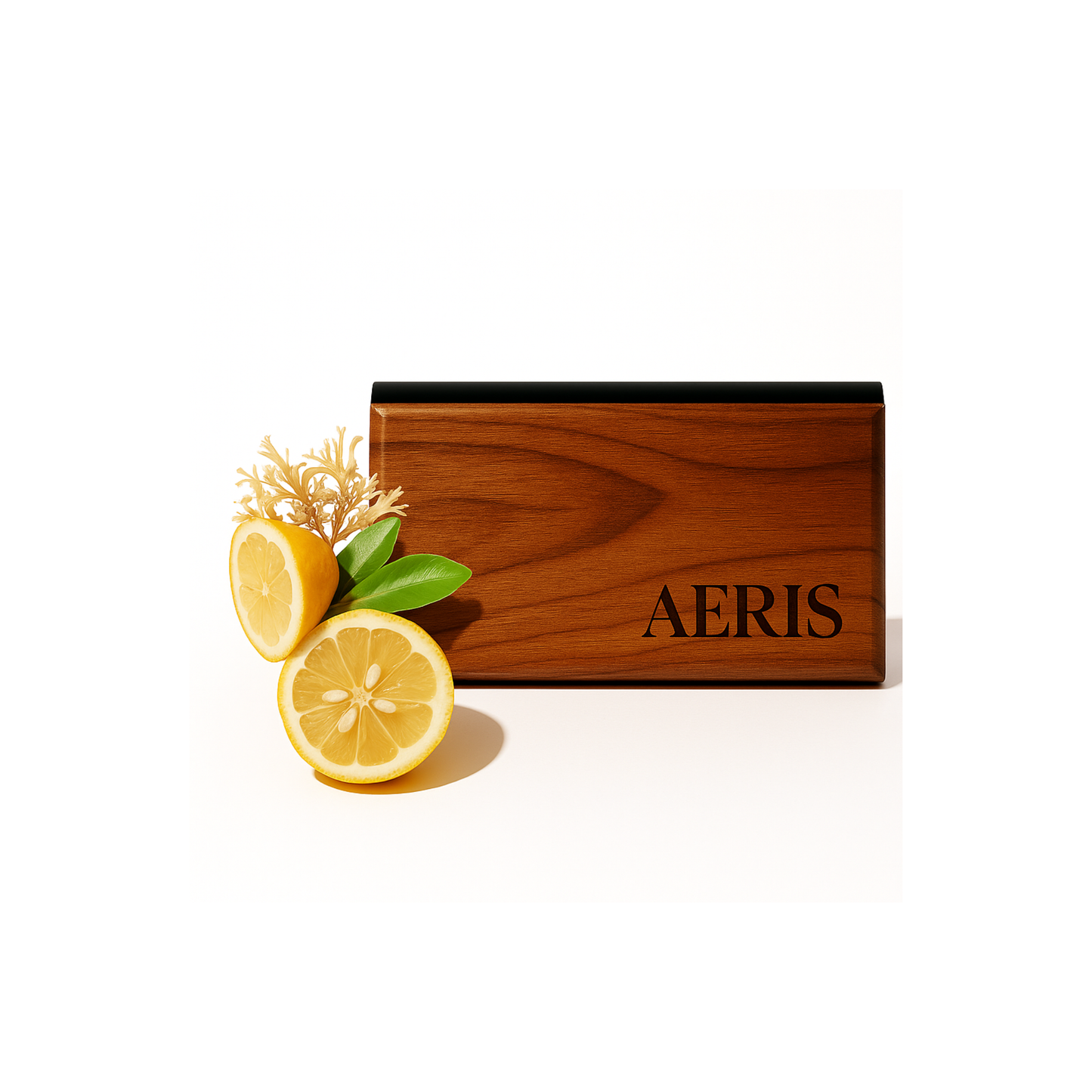 AERIS Wood Car Air Freshener Starter Kit – Metal Clip + Scented Wood Chip