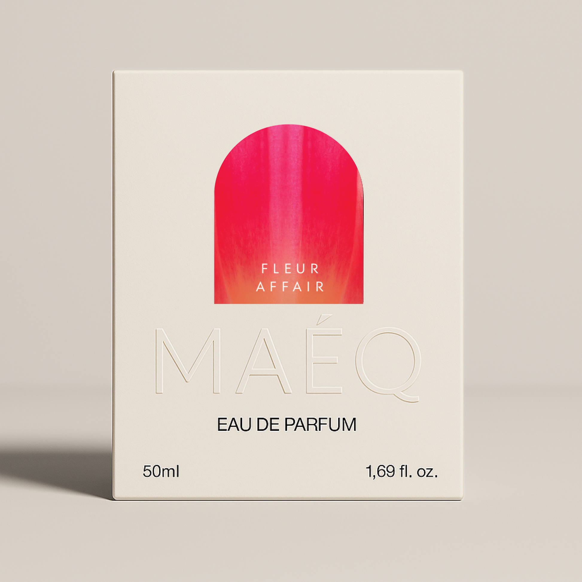 maeq perfume minimal white box packaging fleur affair
